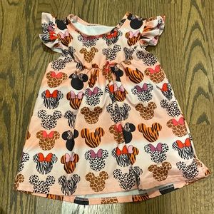 Disney Mickey ears animal print shirt size 7